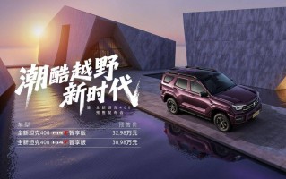年轻人的潮酷越野装备 全新坦克400预售价30.98万元起 年轻人的潮酷越野装备 全新坦克400预售价30.98万元起